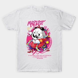 Panda Practices Martial Arts T-Shirt